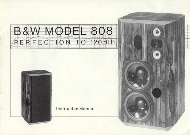Bowers & Wilkins 808 User manual