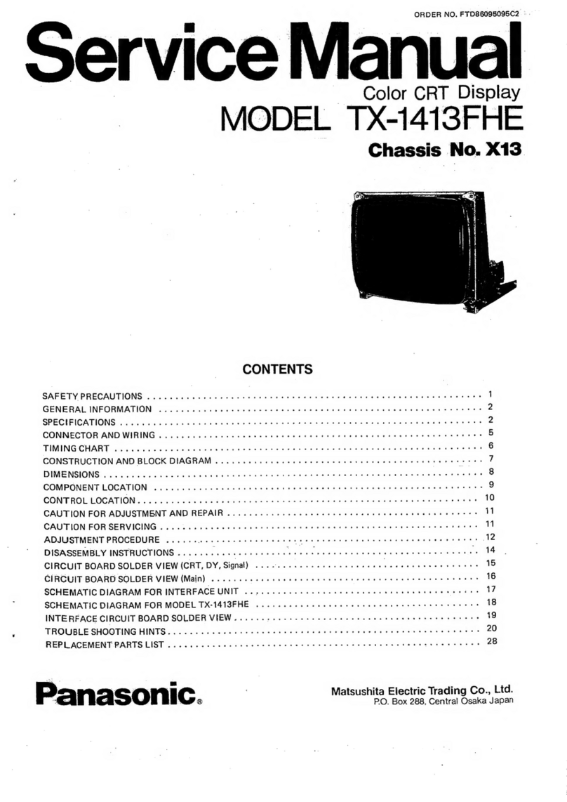 Panasonic TX-1413FHE Service manual