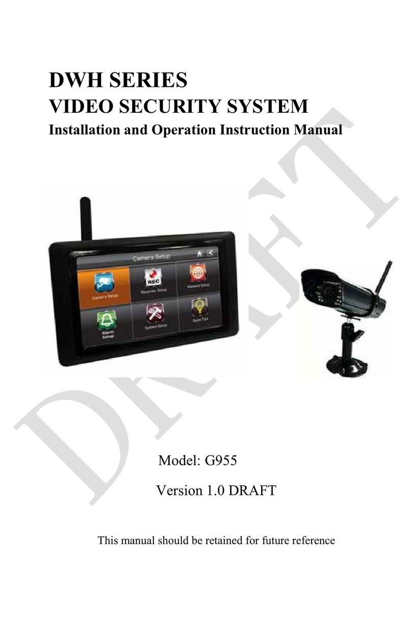 Velleman DWH G955 Installation and operation instruction manual