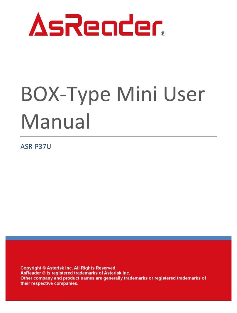 AsReader BOX-Type Mini ASR-P37U user manual