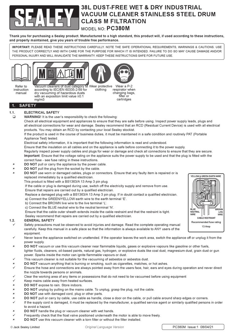 Sealey PC380M User manual