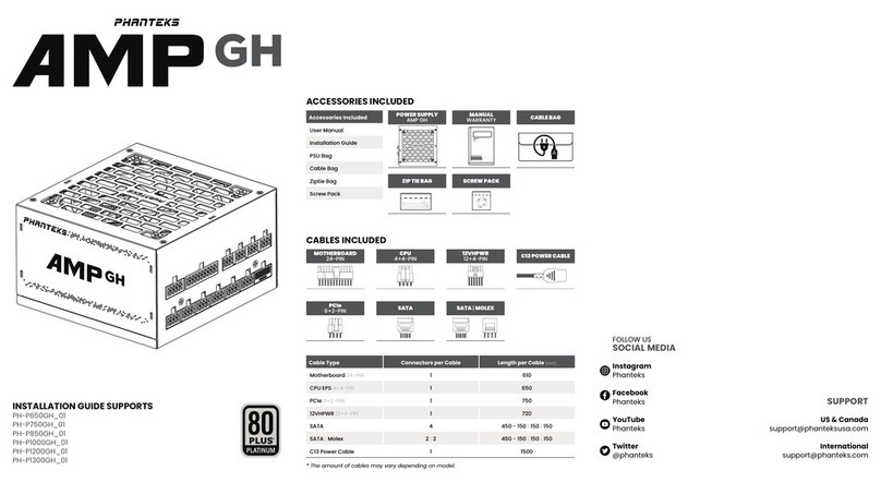 Phanteks AMP GH Series User manual