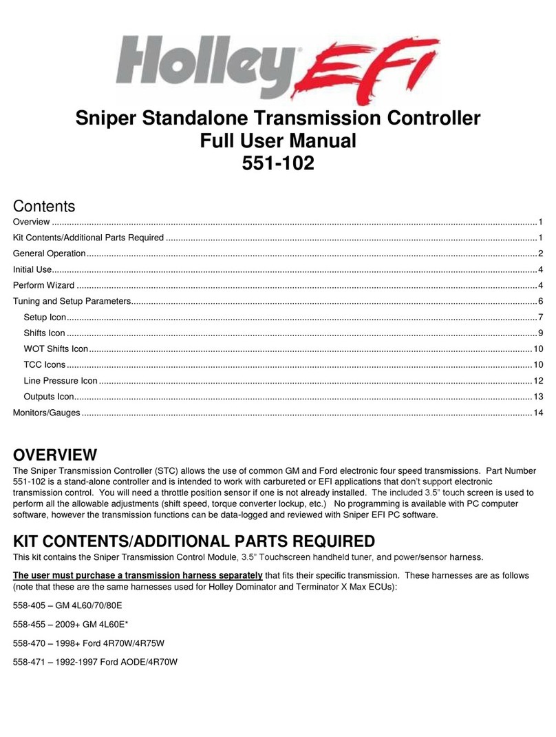 Holley 551-102 User manual