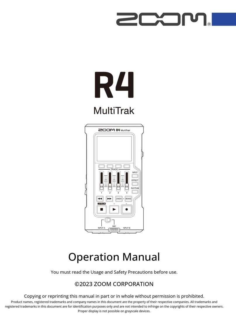 Zoom R4 User manual