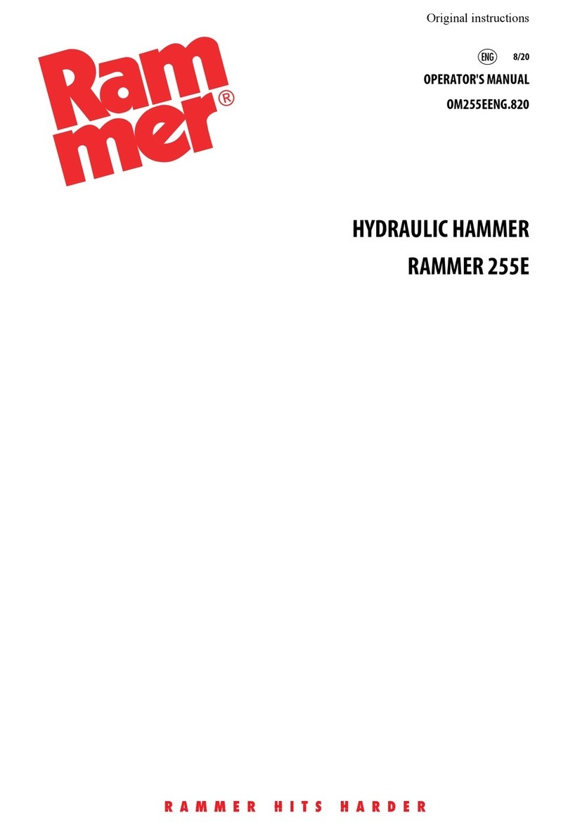 RAMMER 255E Operator's manual