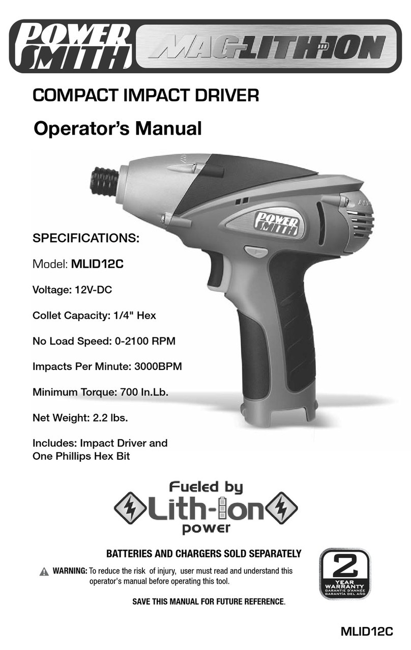 PowerSmith MLID12C Operator's manual
