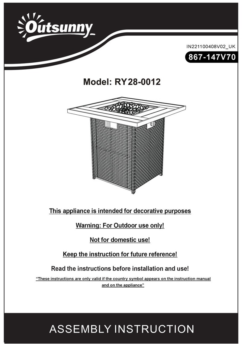 Outsunny RY28-0012 Assembly instruction