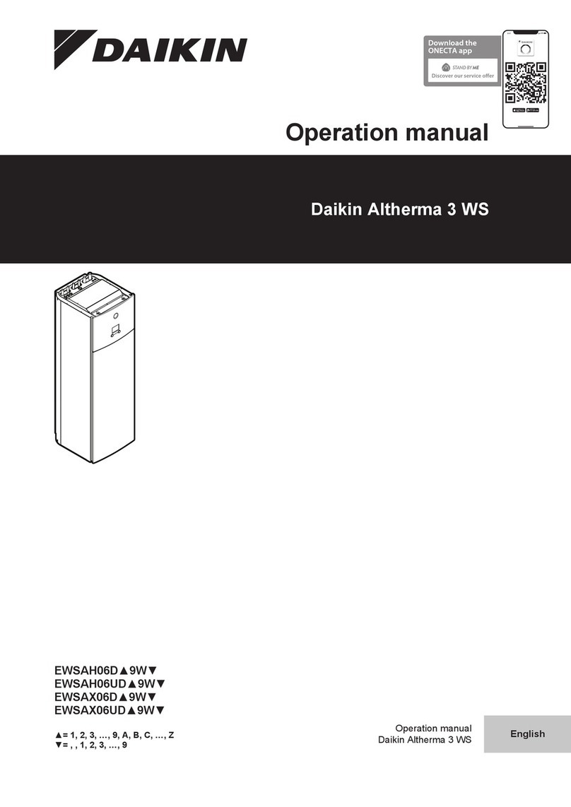 Daikin Altherma 3 WS EWSAH06D 9W User manual Daikin Altherma 3 WS EWSAH06D 9W User manual