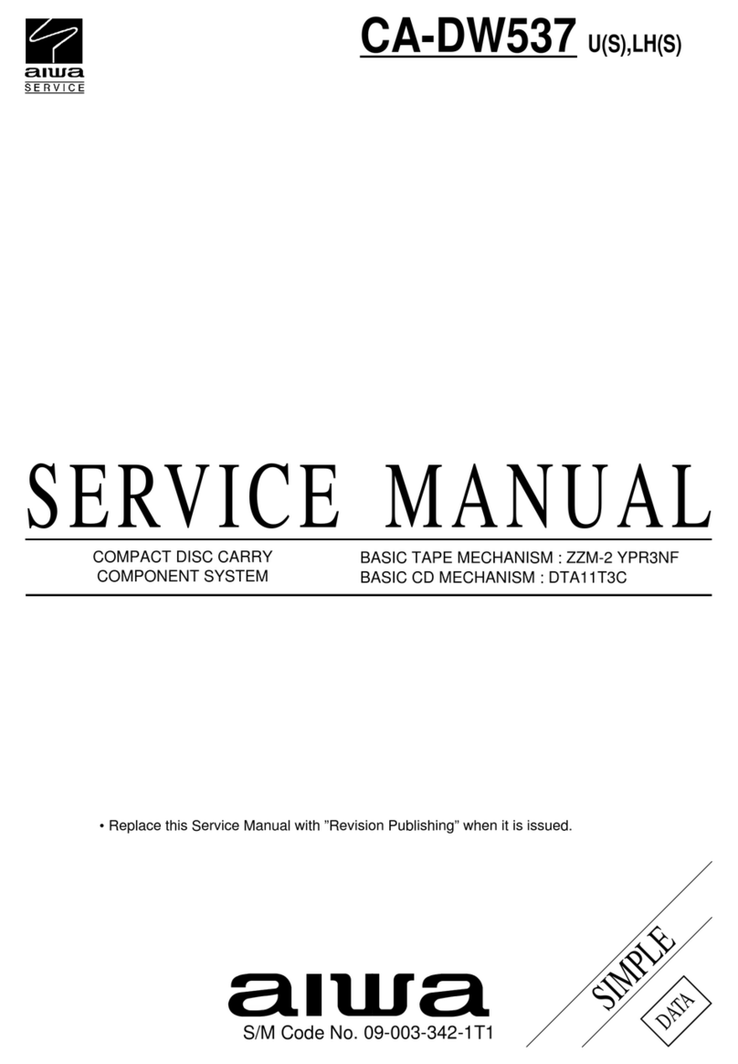 Aiwa CA-DW537 Service manual