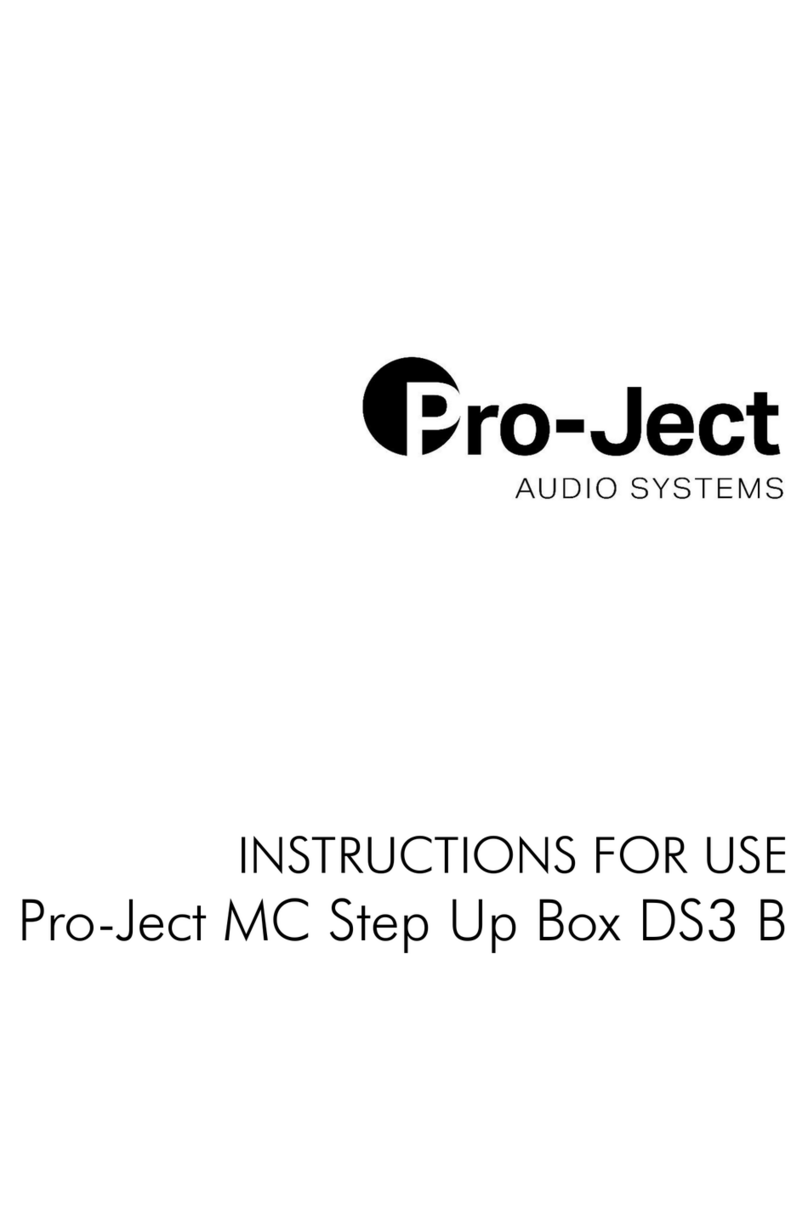 Pro-Ject Audio Systems MC Step Up Box DS3 B Instructions for use