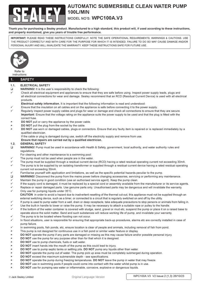 Sealey WPC100A.V3 manual