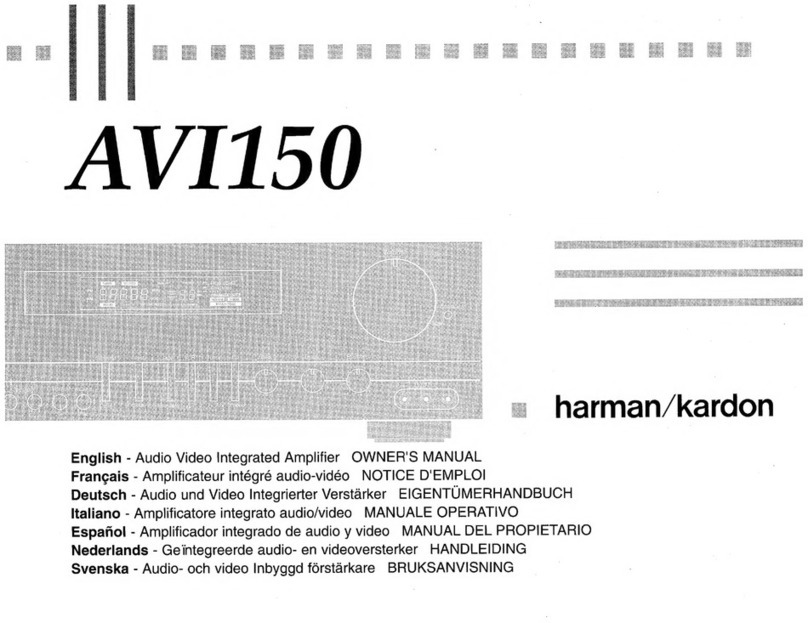 Harman Kardon AVI 150 owner's manual