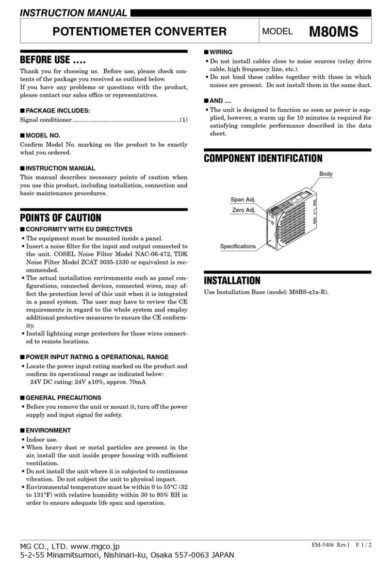 M-system M80MS instruction manual
