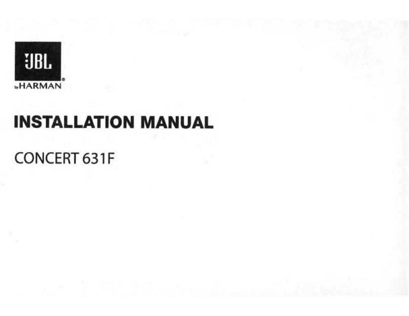 Harman JBL CONCERT 631 F User manual