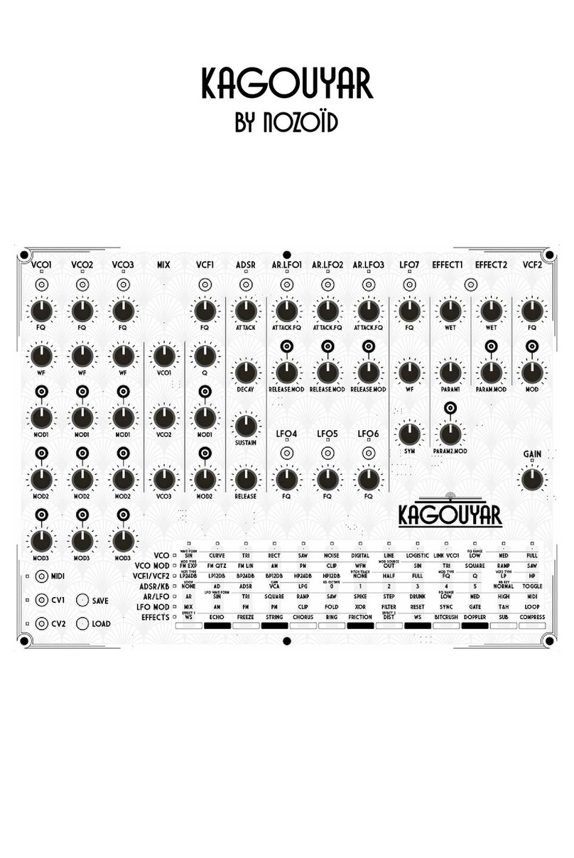 Nozoid KAGOUYAR operating manual