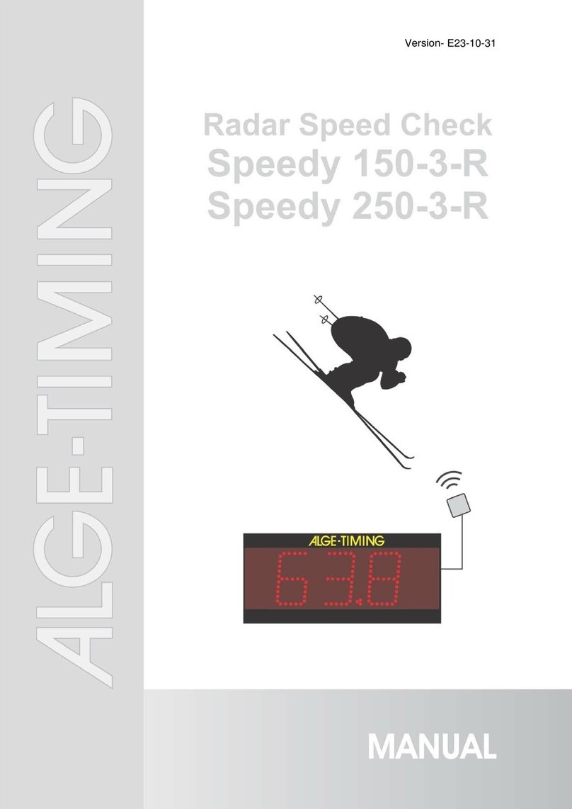 ALGE-Timing Speedy 150-3-R User manual ALGE-Timing Speedy 150-3-R User manual
