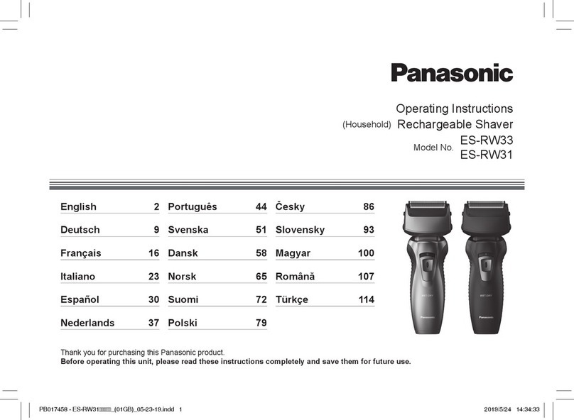 Panasonic ES-RW31 User manual
