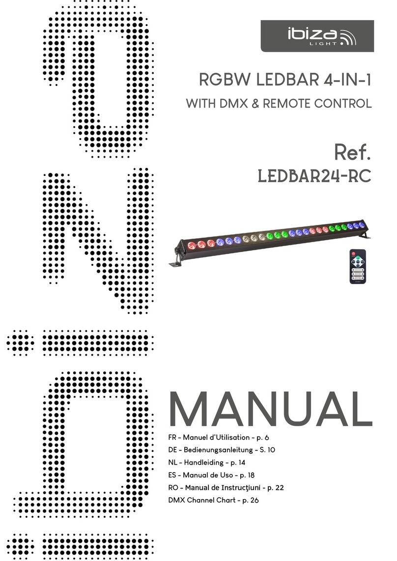 Ibiza LEDBAR24-RC manual