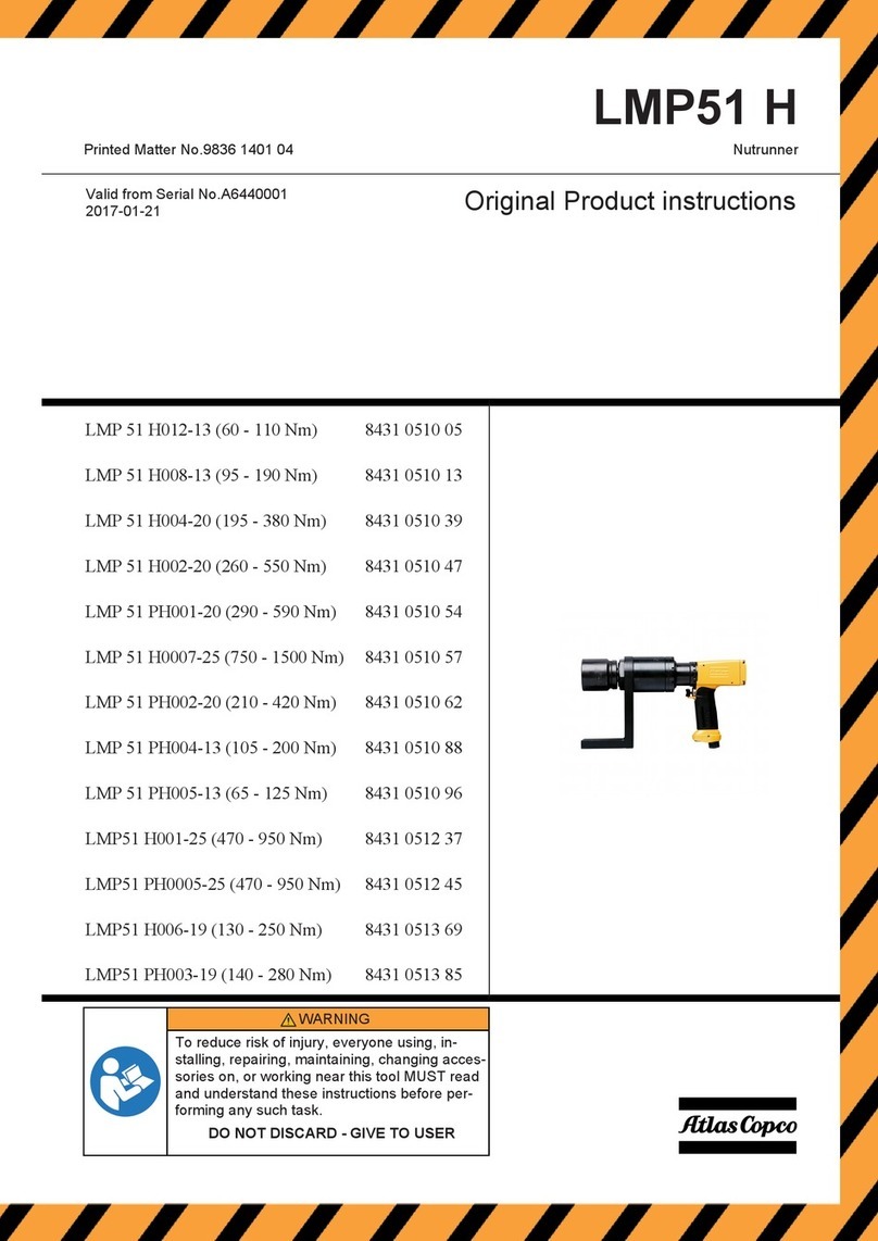 Atlas Copco LMP51 H Series Original product instructions Atlas Copco LMP51 H Series Original product instructions