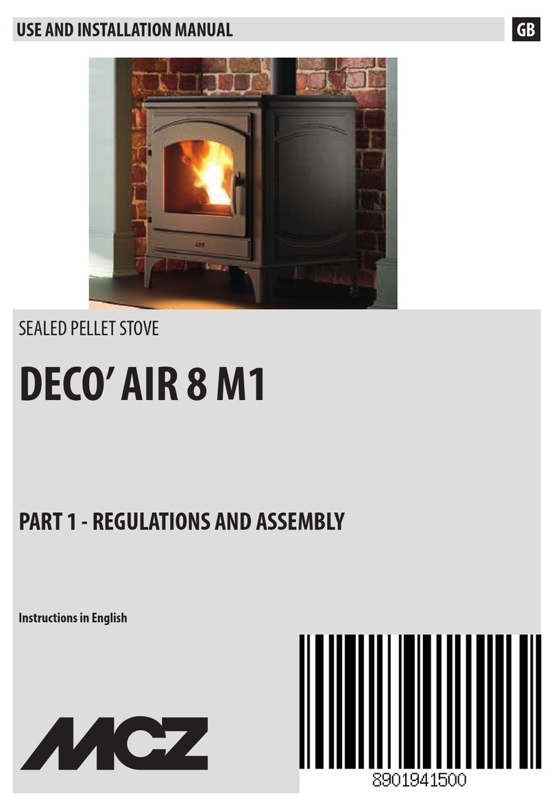 MCZ DECO' AIR 8 M1 Use and installation  manual
