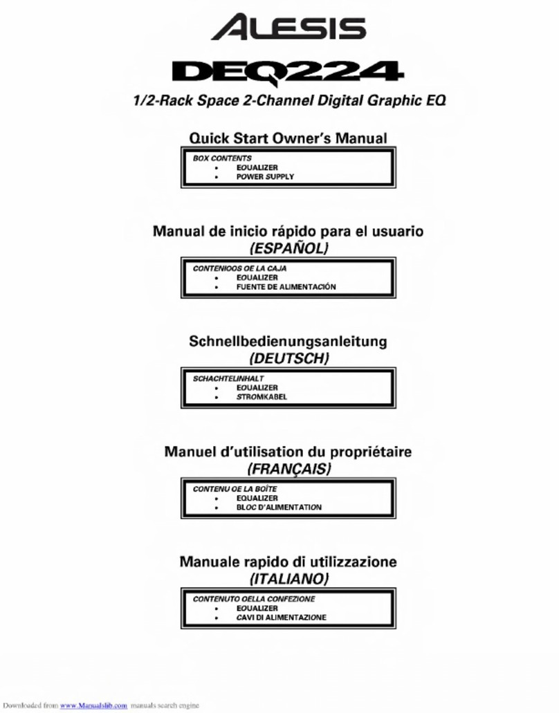 Alesis DEQ224 Technical document
