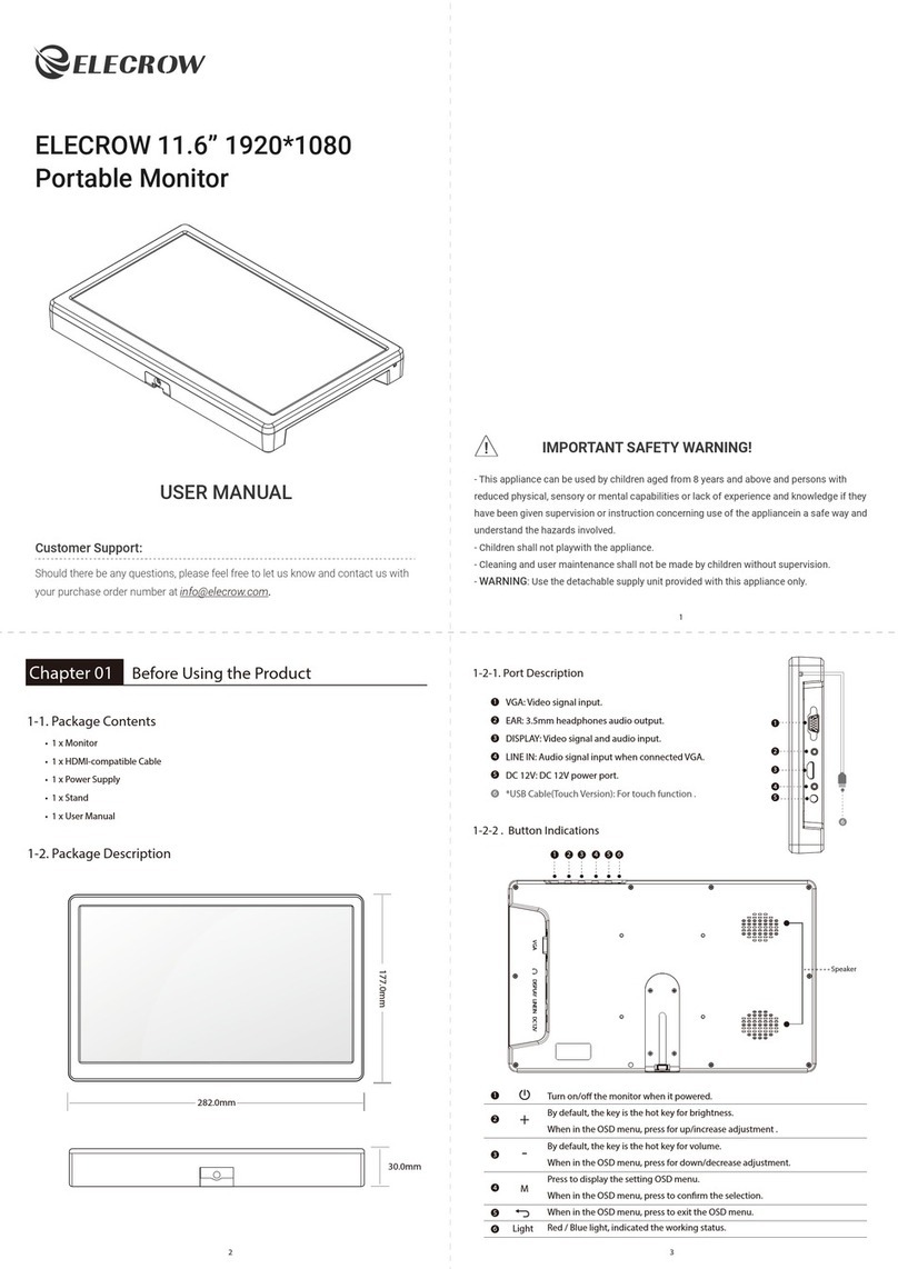 Elecrow DISSF116P User manual