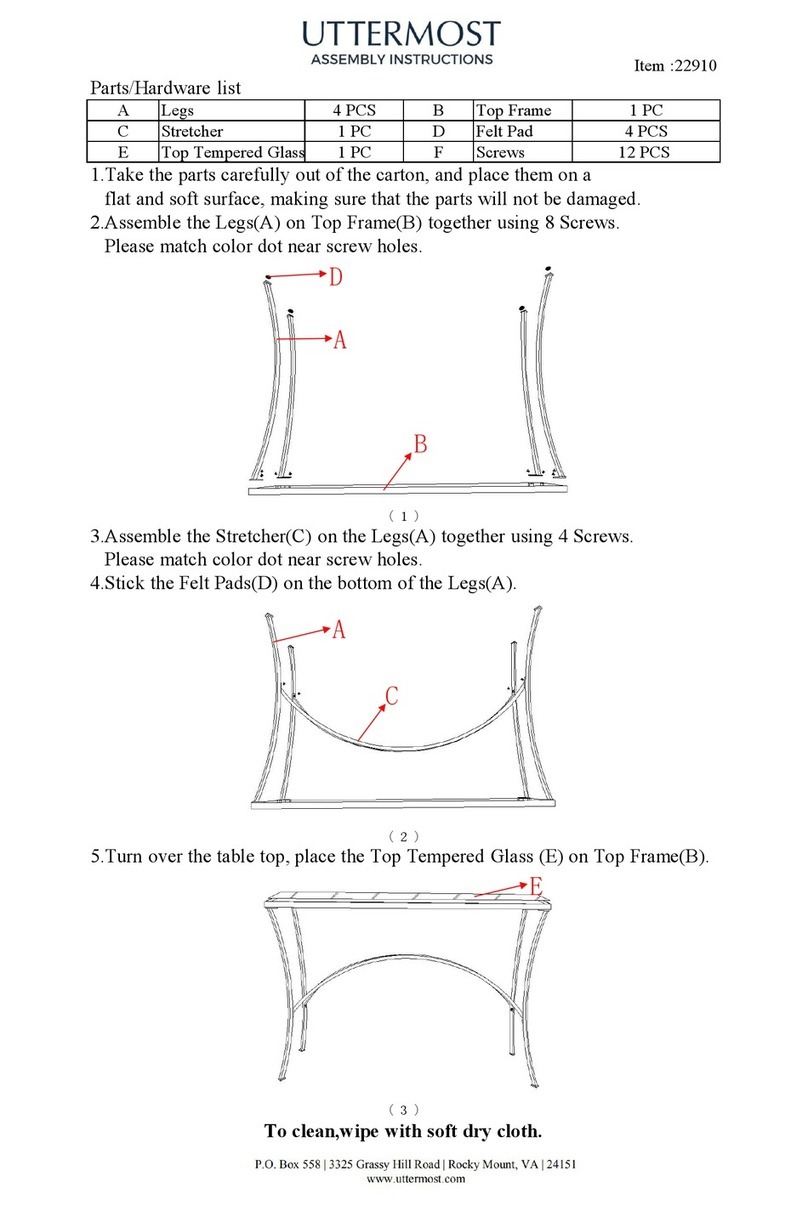 Uttermost 22910 Assembly instructions