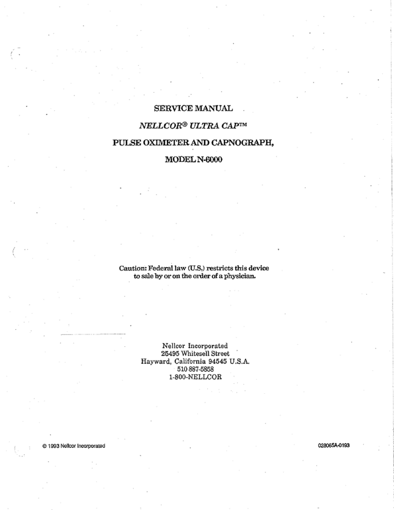 Nellcor ULTRA CAP N-6000 Service manual