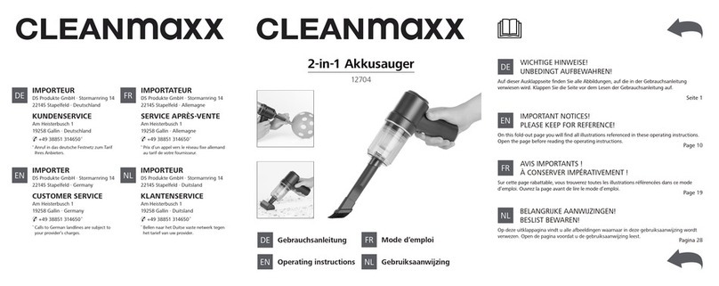 Cleanmaxx 12704 operating instructions