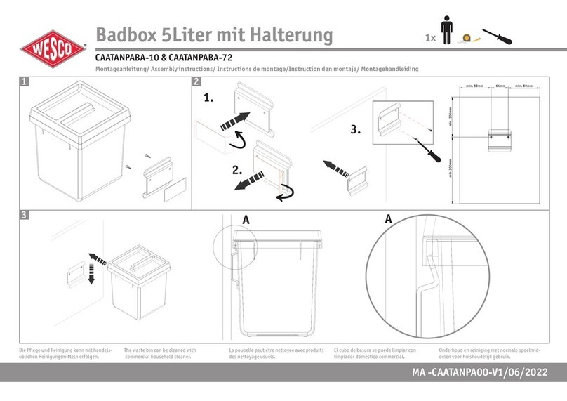 Wesco Badbox CAATANPABA-10 Assembly instructions