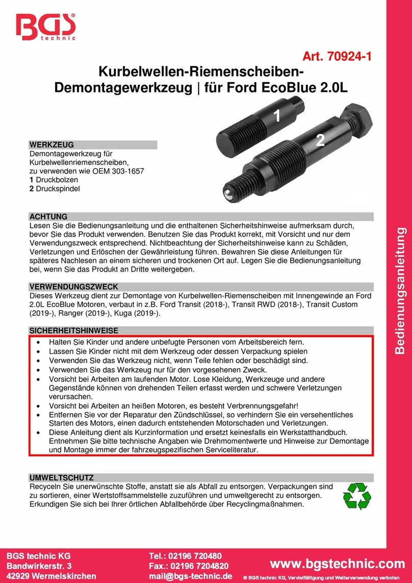 BGS technic BGS 70924-1 User manual