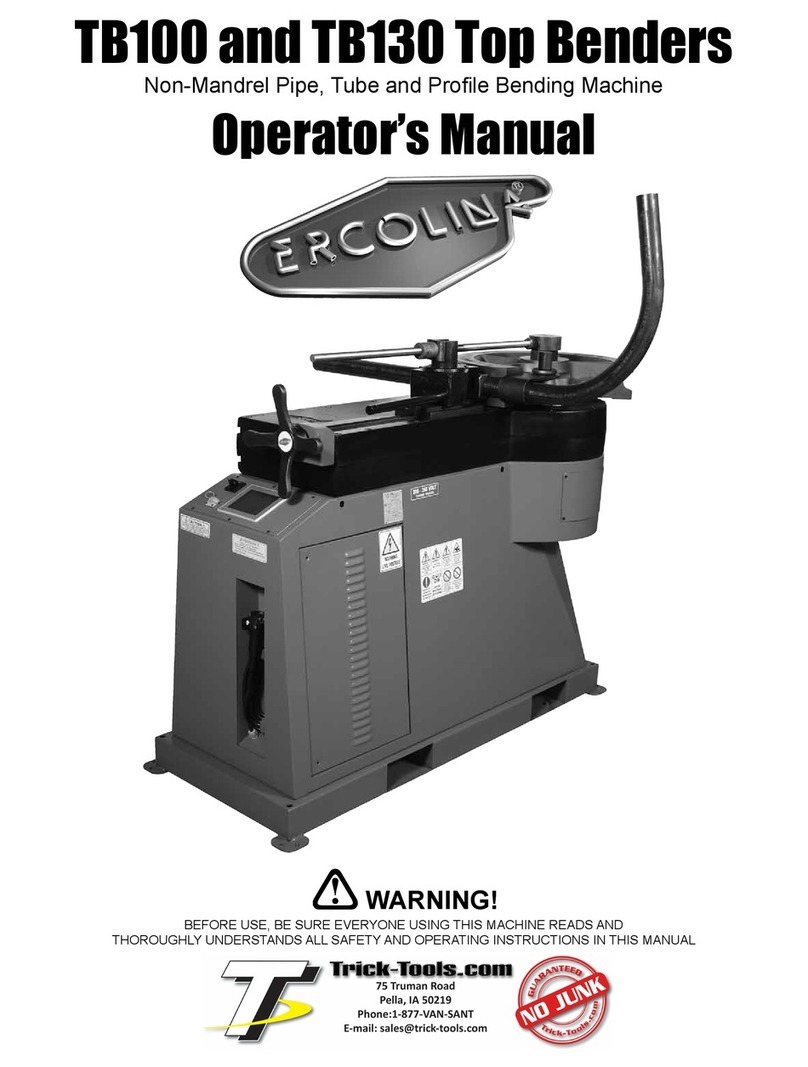 Ercolina TB100 Operator's manual