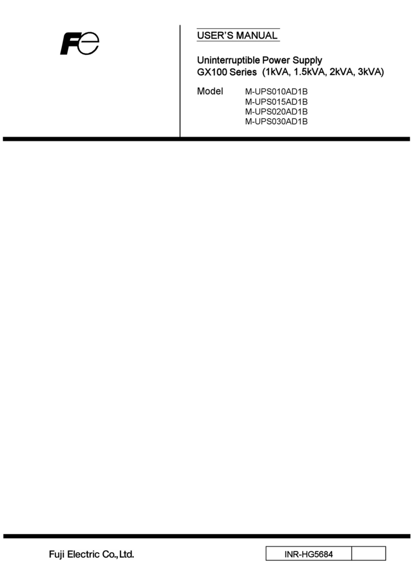 FE GX100 Series User manual