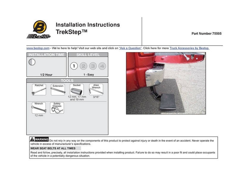 Bestop TrekStep 75505 User manual
