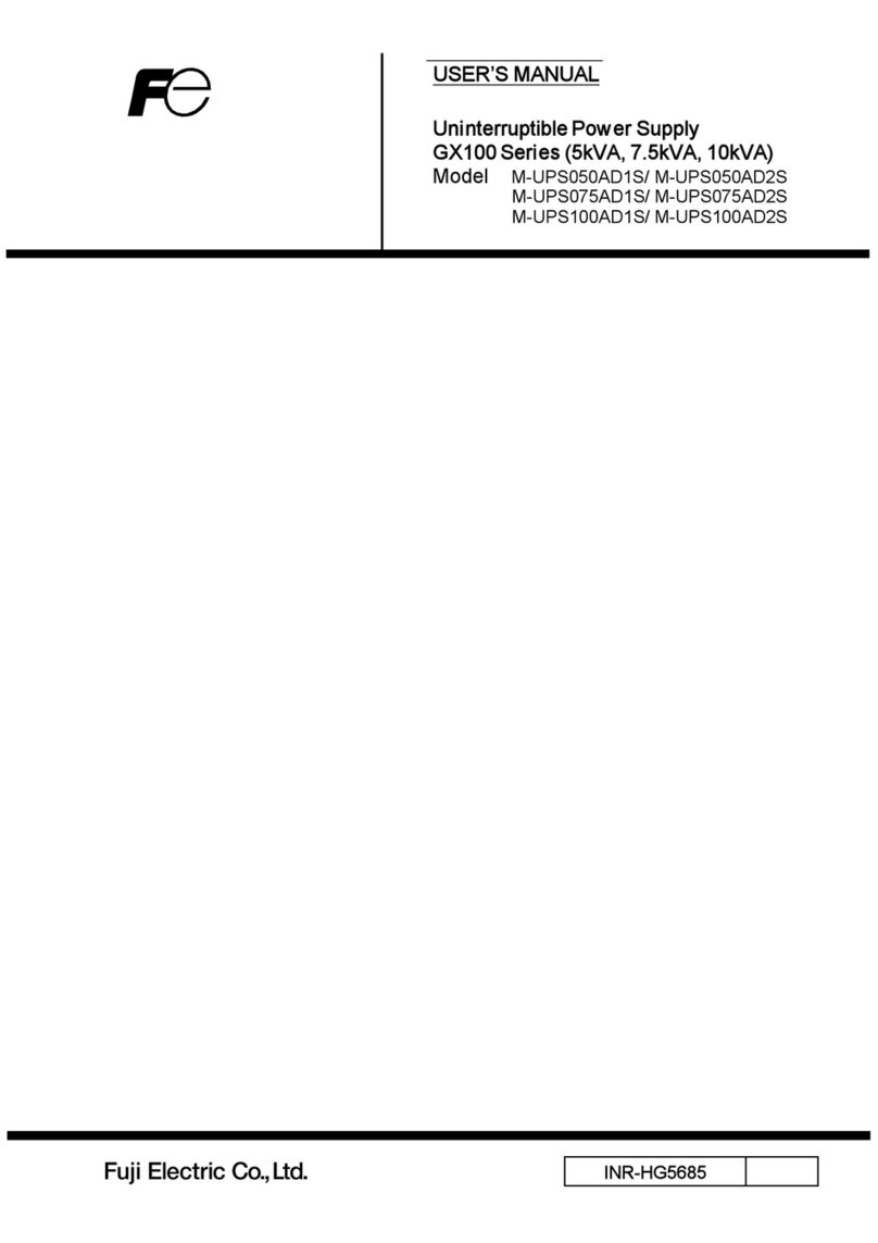 FE GX100 Series User manual