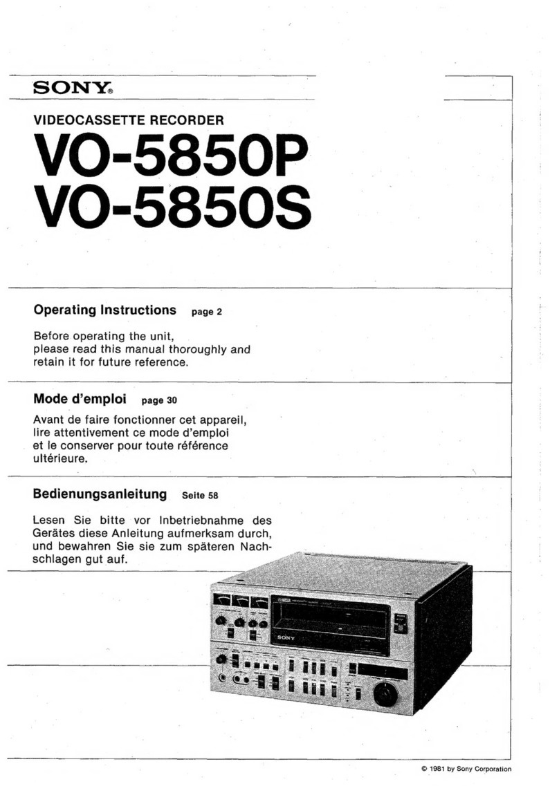 Sony VO-5850P User manual