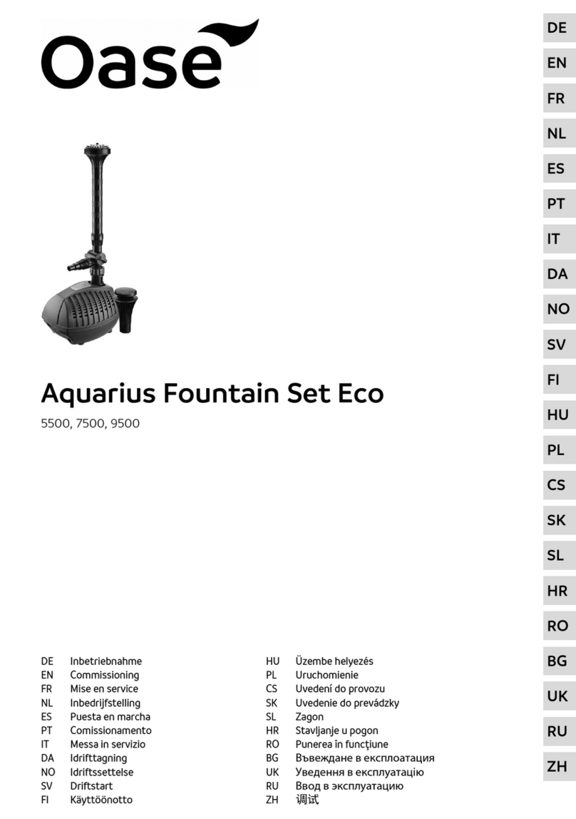 Oase Aquarius Fountain Set Eco Commissioning Oase Aquarius Fountain Set Eco Commissioning