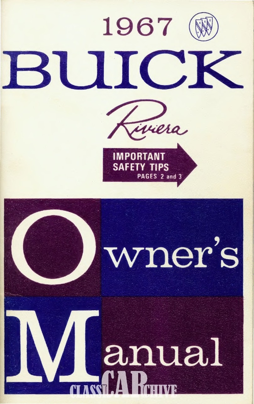 Buick Riviera 1967 User manual