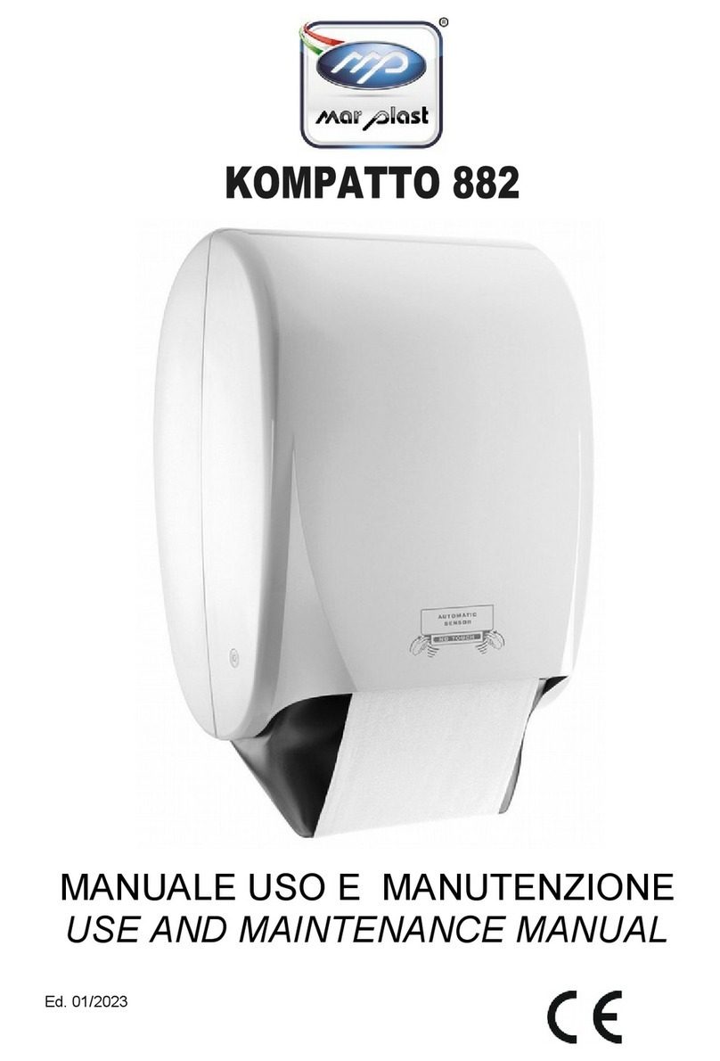 MAR PLAST SPA KOMPATTO 882 Use and maintenance manual