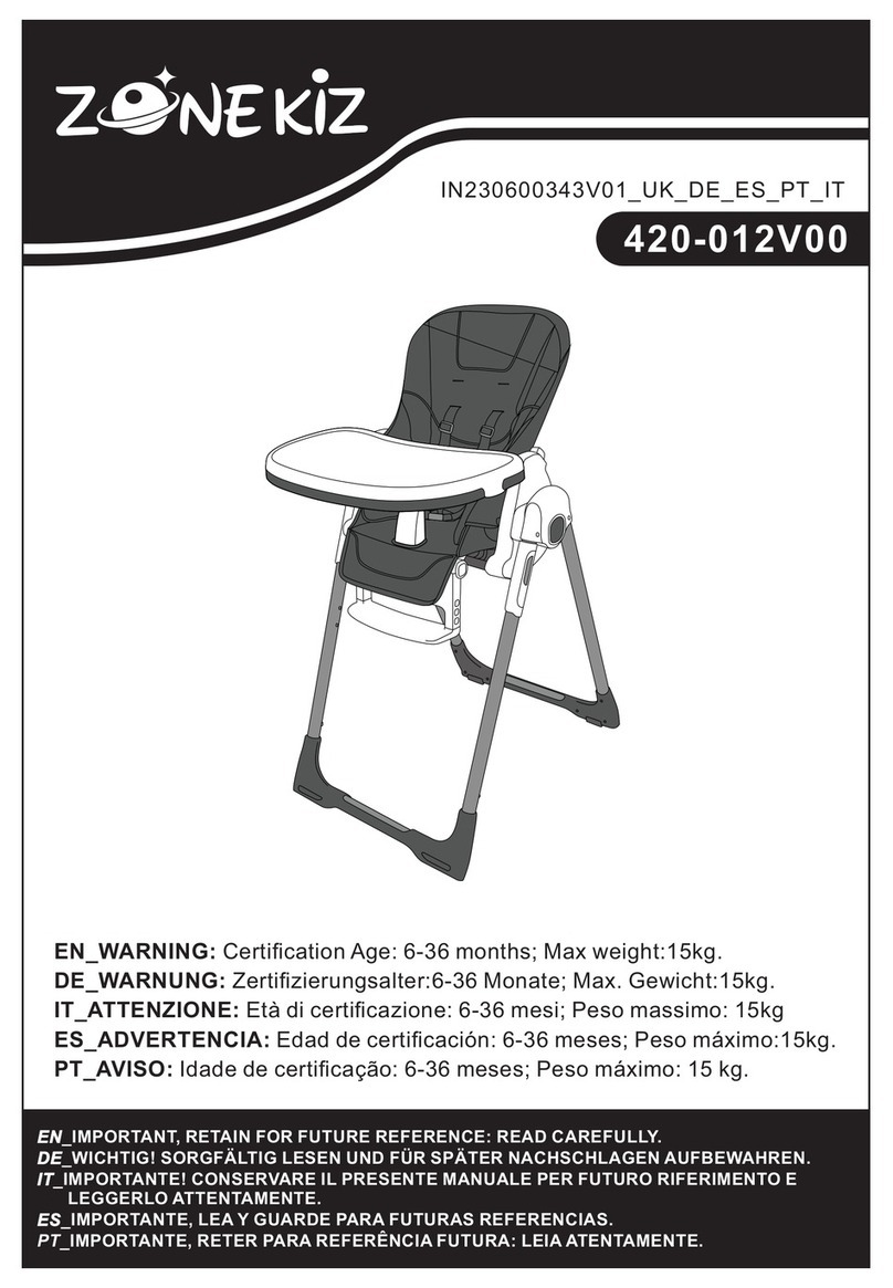 ZONE KIZ 420-012V00 manual