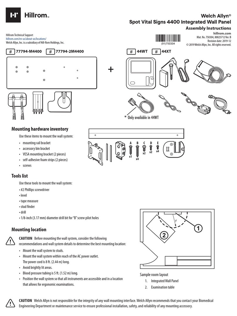Hillrom Welch Allyn Spot Vital Signs 4400 User manual