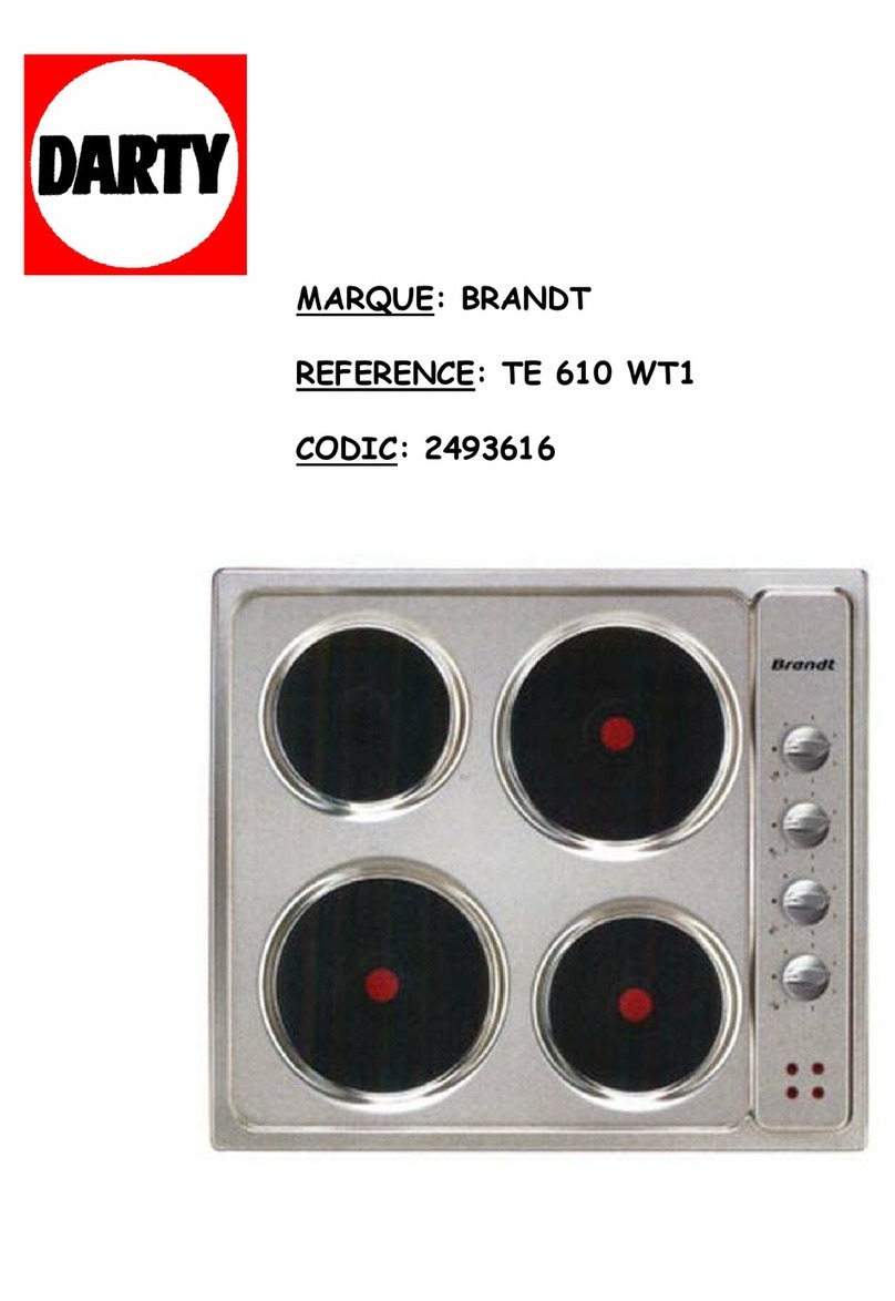 Brandt TE 610 WT1 User manual