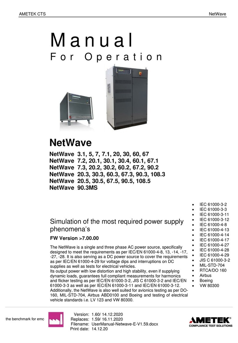 Ametek NetWave 3.1 User manual