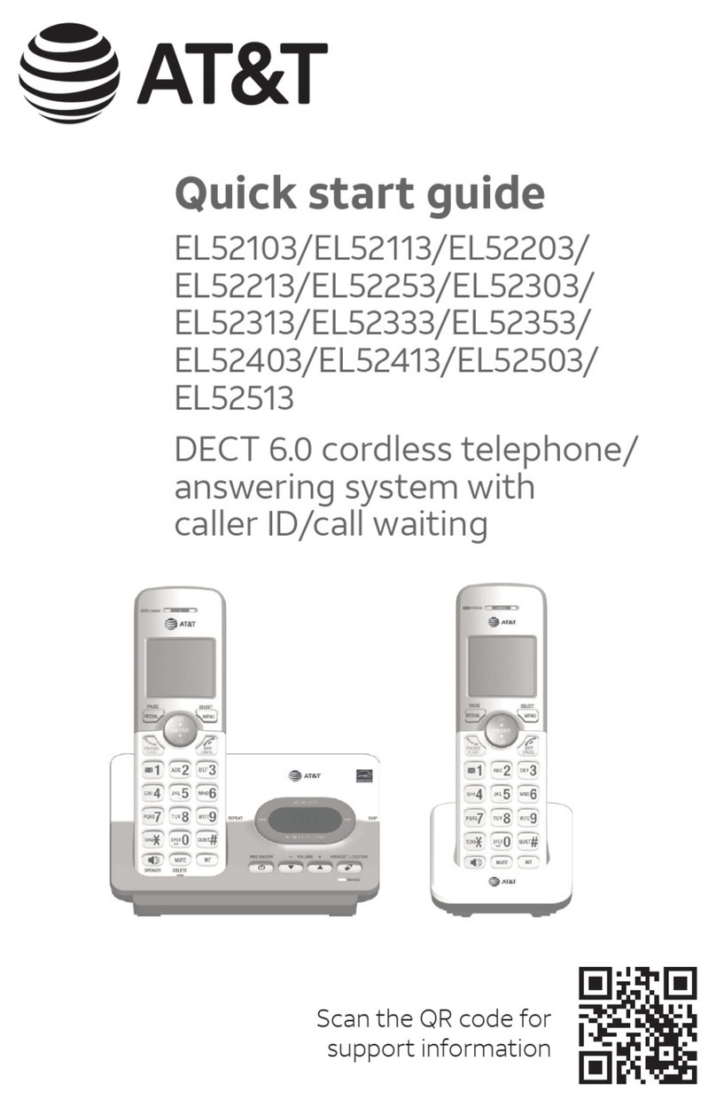 AT&T EL52103 User manual