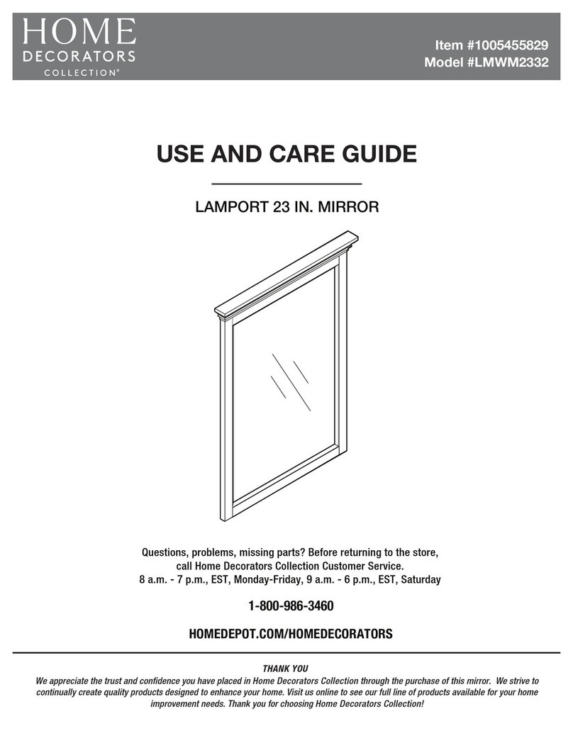 Home Decorators Collection LAMPORT LMWM2332 Use and care guide Home Decorators Collection LAMPORT LMWM2332 Use and care guide