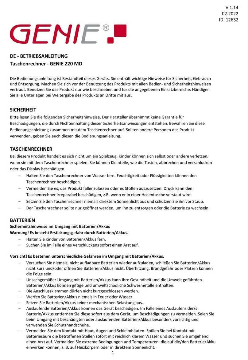 Genie 220MD User manual