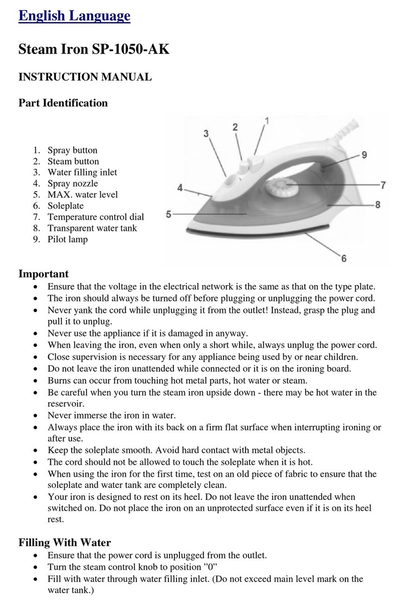 SAPIRHOME SP-1050-AK User manual