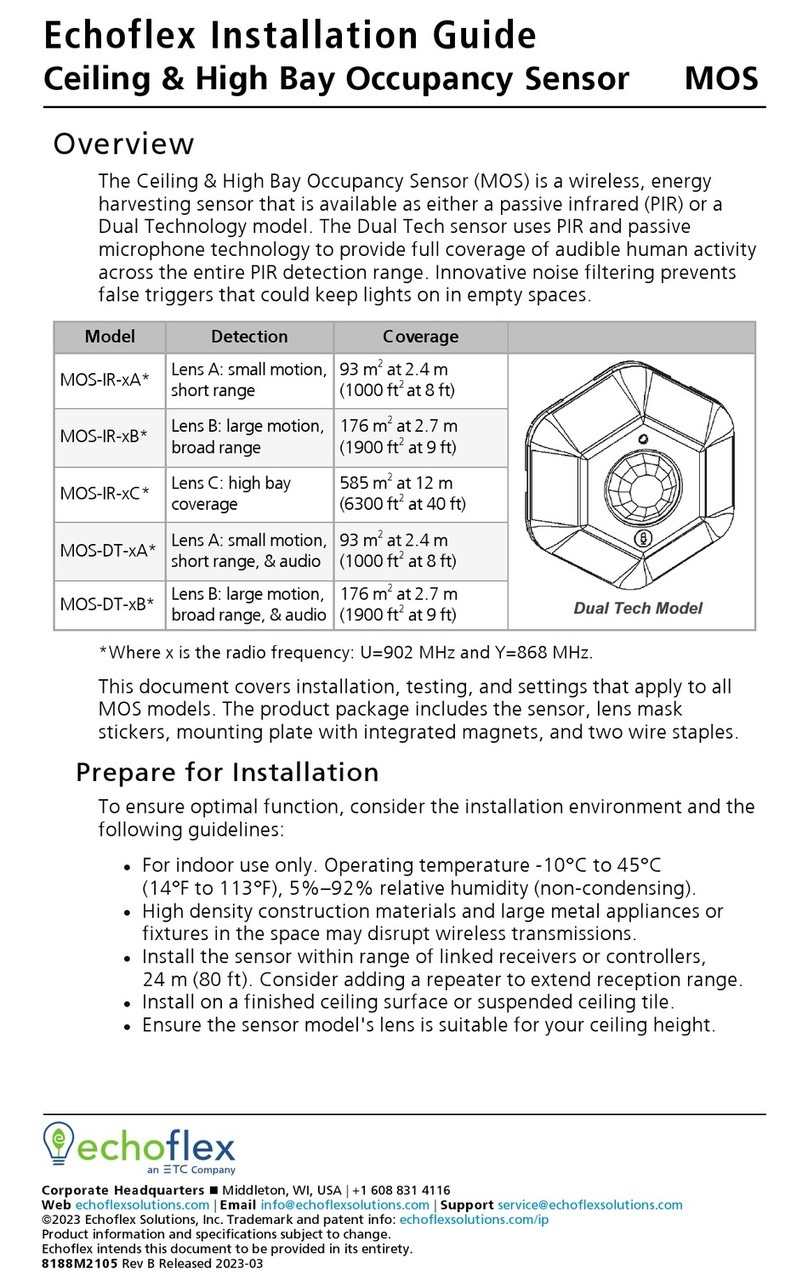 ETC echoflex MOS-IR A Series installation guide