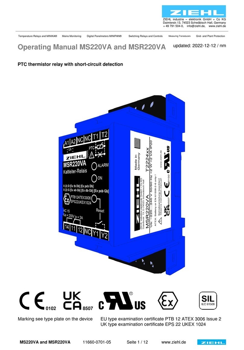 ZIEHL MS220VA operating manual