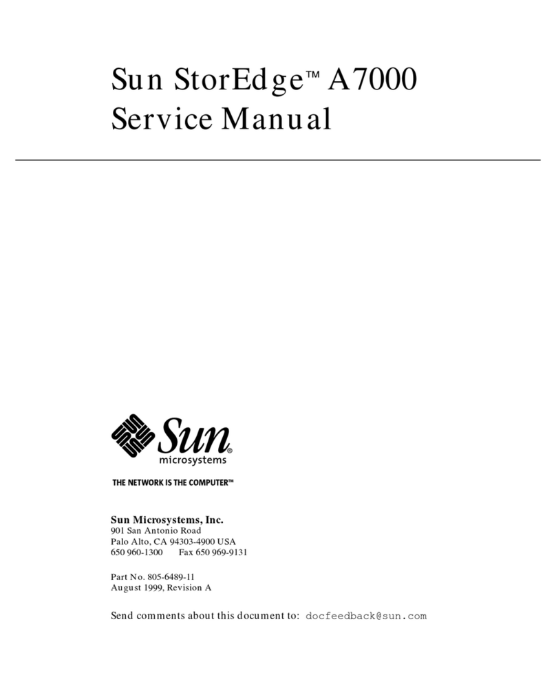 Sun Microsystems Storedge A7000 Service manual Sun Microsystems Storedge A7000 Service manual